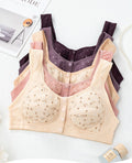 Buy Patterned Buttoned Bliss Bra - Purple in Pakistan