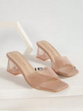 Buy SHEIN Versatile Chunky Heels With Crystal in Pakistan