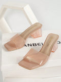 Buy SHEIN Versatile Chunky Heels With Crystal in Pakistan