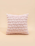 Buy SHEIN Heart Pattern Cushion Cover Without Filler, Pink Soft Throw Pillow Case For Sofa in Pakistan