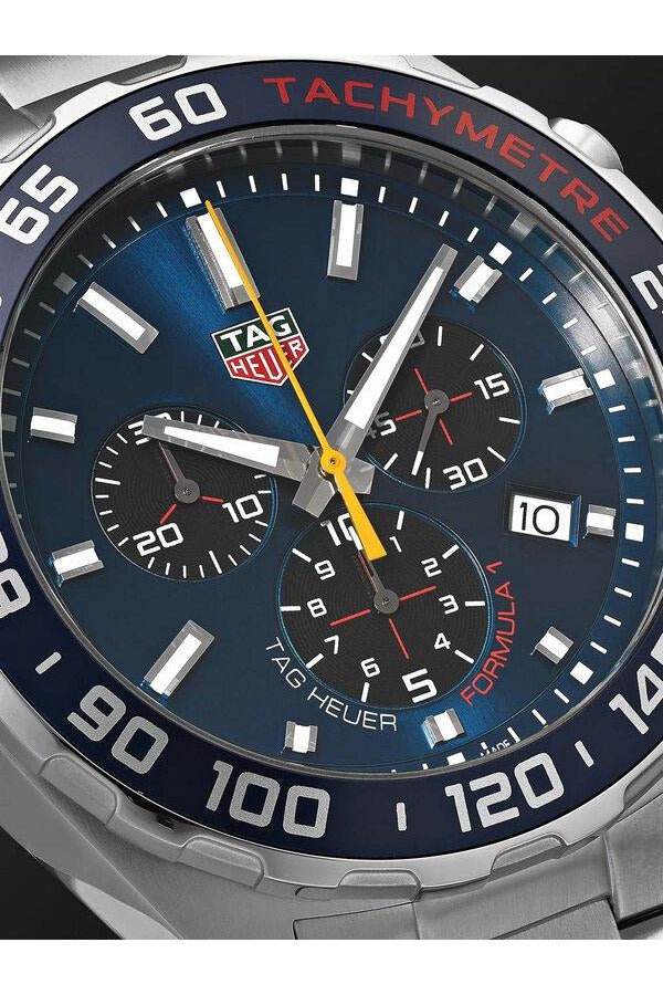 Buy Tag Heuer Formula 1 Chronograph Blue Dial Silver Steel Strap Watch for Men - CAZ101AB.BA0842 in Pakistan