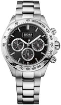 Buy Hugo Boss Mens Chronograph Quartz Stainless Steel Black Dial 46mm Watch - 1512965 in Pakistan