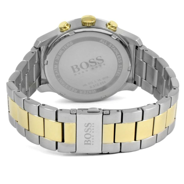 Buy Hugo Boss Mens Chronograph Quartz Stainless Steel Black Dial 44mm Watch - 1513529 in Pakistan