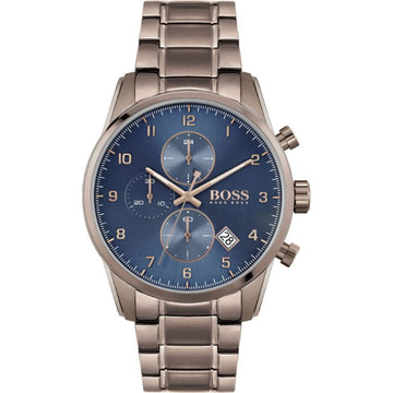 Buy Hugo Boss Mens Quartz Copper Stainless Steel Blue Dial 44mm Watch - 1513788 in Pakistan