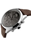 Buy Hugo Boss Mens Chronograph Quartz Leather Strap Grey Dial 44mm Watch - 1513476 in Pakistan