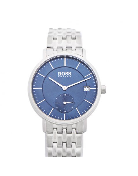 Buy Hugo Boss Mens Quartz Silver Stainless Steel Blue Dial 40mm Watch - 1513642 in Pakistan