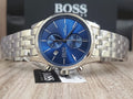 Buy Hugo Boss Mens Chronograph Quartz Stainless Steel Blue Dial 41mm Watch - 1513384 in Pakistan