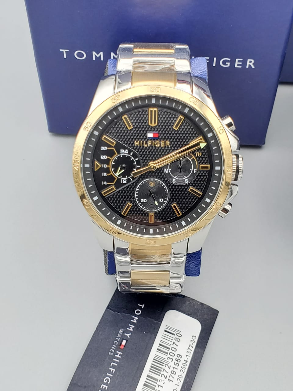 Buy Tommy Hilfiger Mens Quartz Stainless Steel Black Dial 46mm Watch - 1791559 in Pakistan