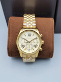 Buy Michael Kors Womens Chronograph Quartz Stainless Steel Gold Dial 38mm Watch - Mk5556 in Pakistan