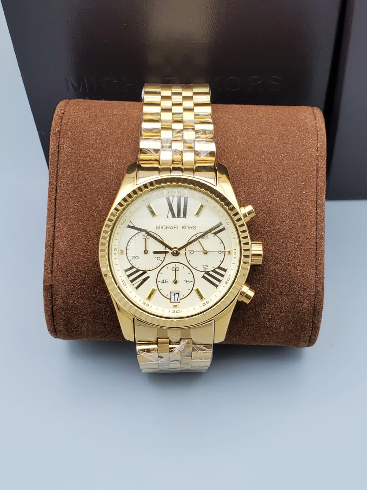 Buy Michael Kors Womens Chronograph Quartz Stainless Steel Gold Dial 38mm Watch - Mk5556 in Pakistan