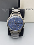 Buy Emporio Armani Men's Chronograph Quartz Stainless Steel Blue Dial 43mm Watch AR11348 in Pakistan