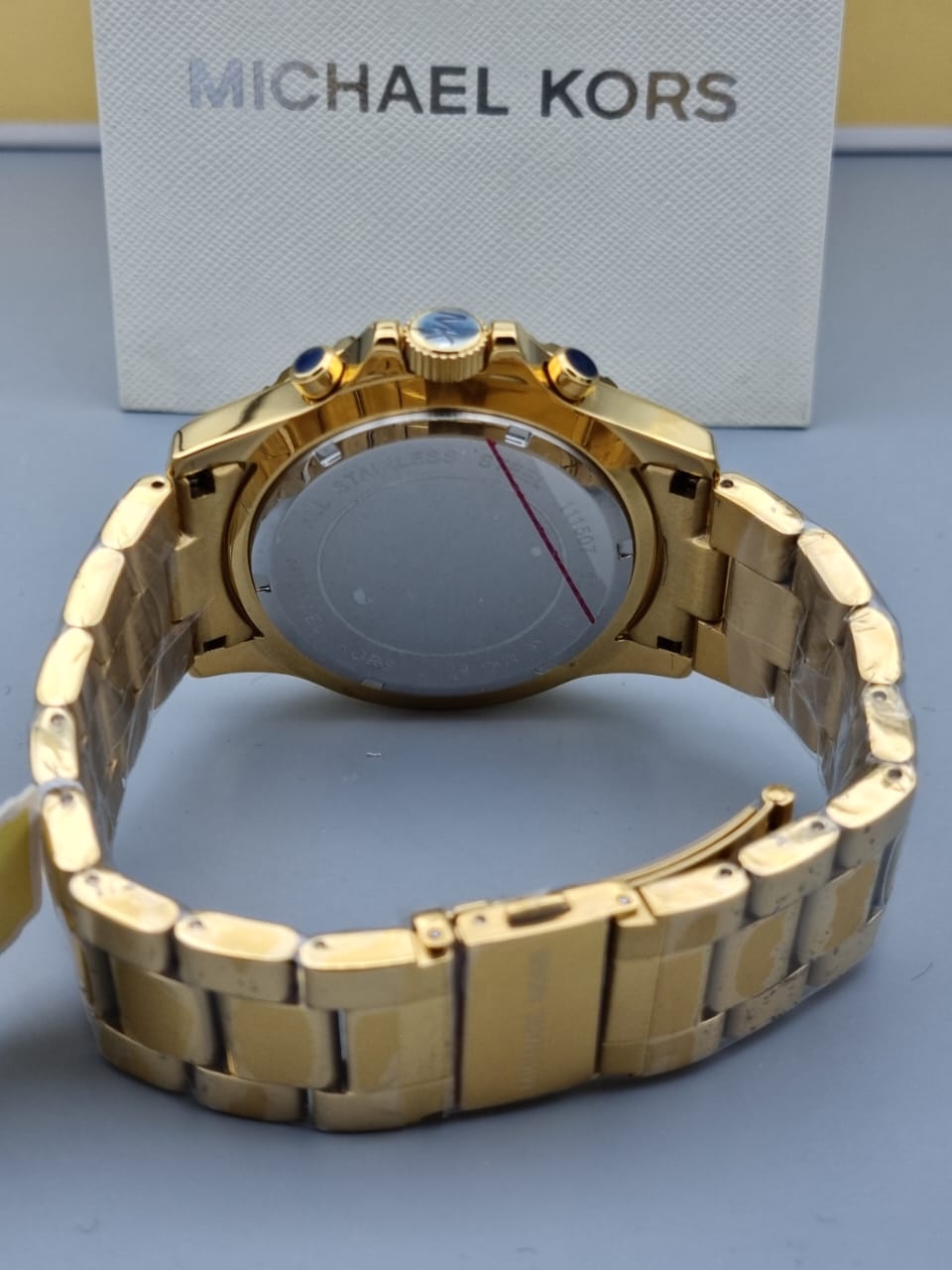 Buy Michael Kors Mens Gold Stainless Steel Blue Dial 45mm Watch - Mk8267 in Pakistan