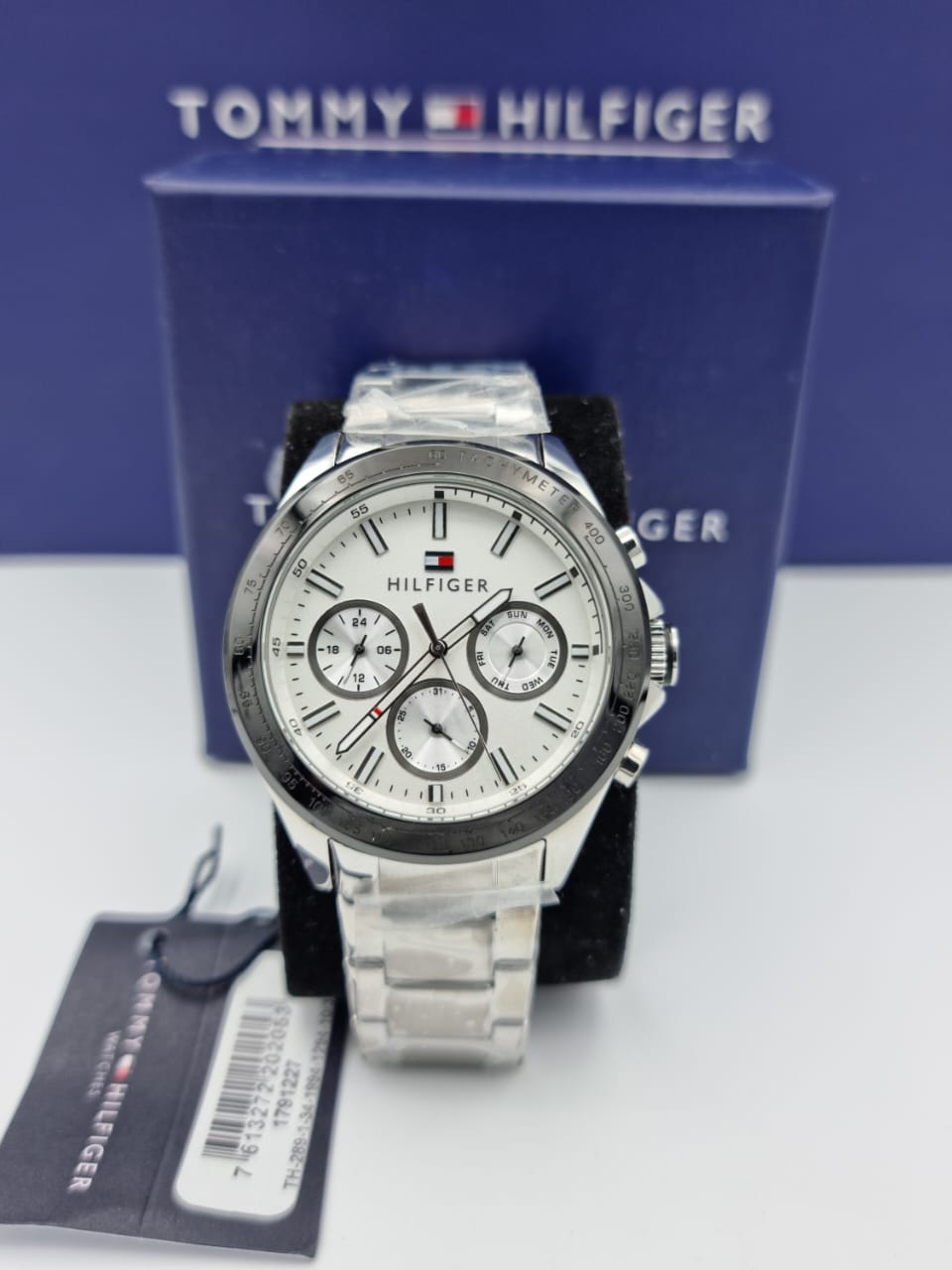 Buy Tommy Hilfiger Mens Quartz Stainless Steel White Dial 44mm Watch - 1791227 in Pakistan