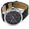 Buy Tommy Hilfiger Mens Quartz Black Leather Strap Black Dial 44mm Watch - 1791740 in Pakistan