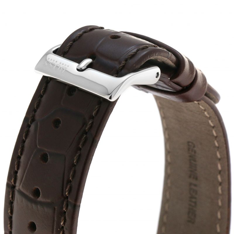 Buy Hugo Boss Grand Corporal Blue Dial Brown Leather Strap Watch for Men - 1513639 in Pakistan