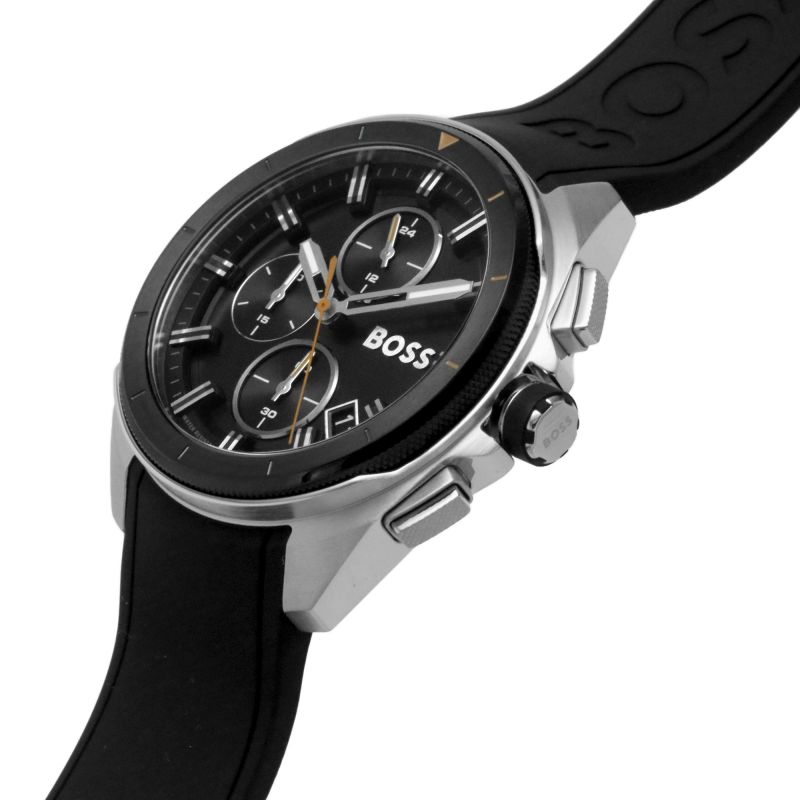Buy Hugo Boss Chrono Volane Dial Black Silicone Watch for Men - 1513953 in Pakistan