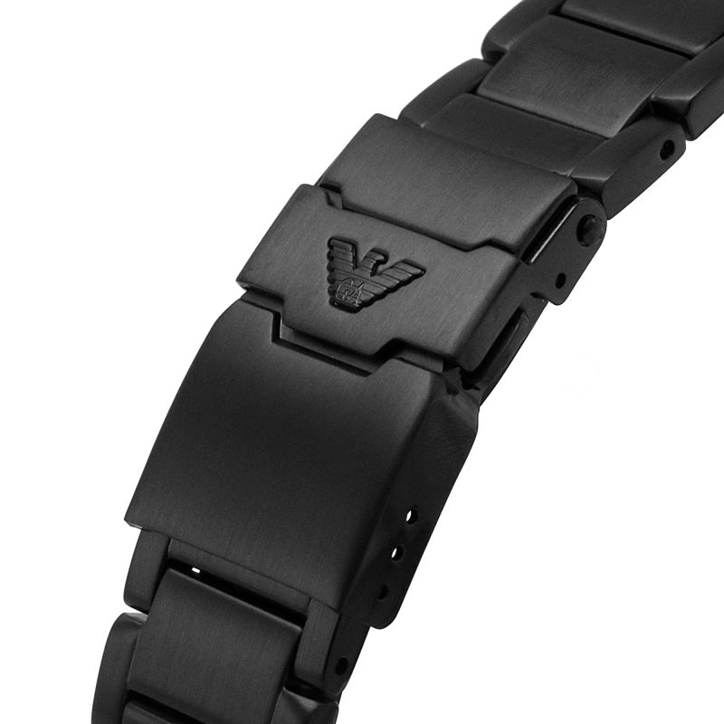 Buy Emporio Armani Diver Black Dial Black Steel Strap Watch for Men - AR11363 in Pakistan