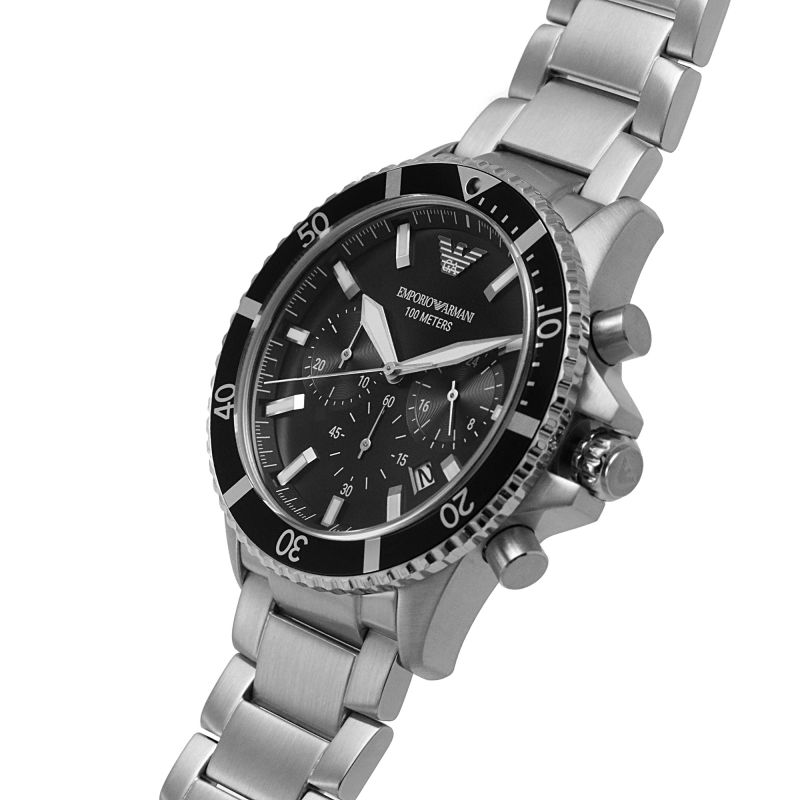 Buy Emporio Armani Men's Quartz Stainless Steel Black Dial 43mm Watch AR11360 in Pakistan