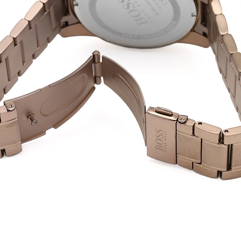 Buy Hugo Boss Mens Quartz Copper Stainless Steel Blue Dial 44mm Watch - 1513788 in Pakistan