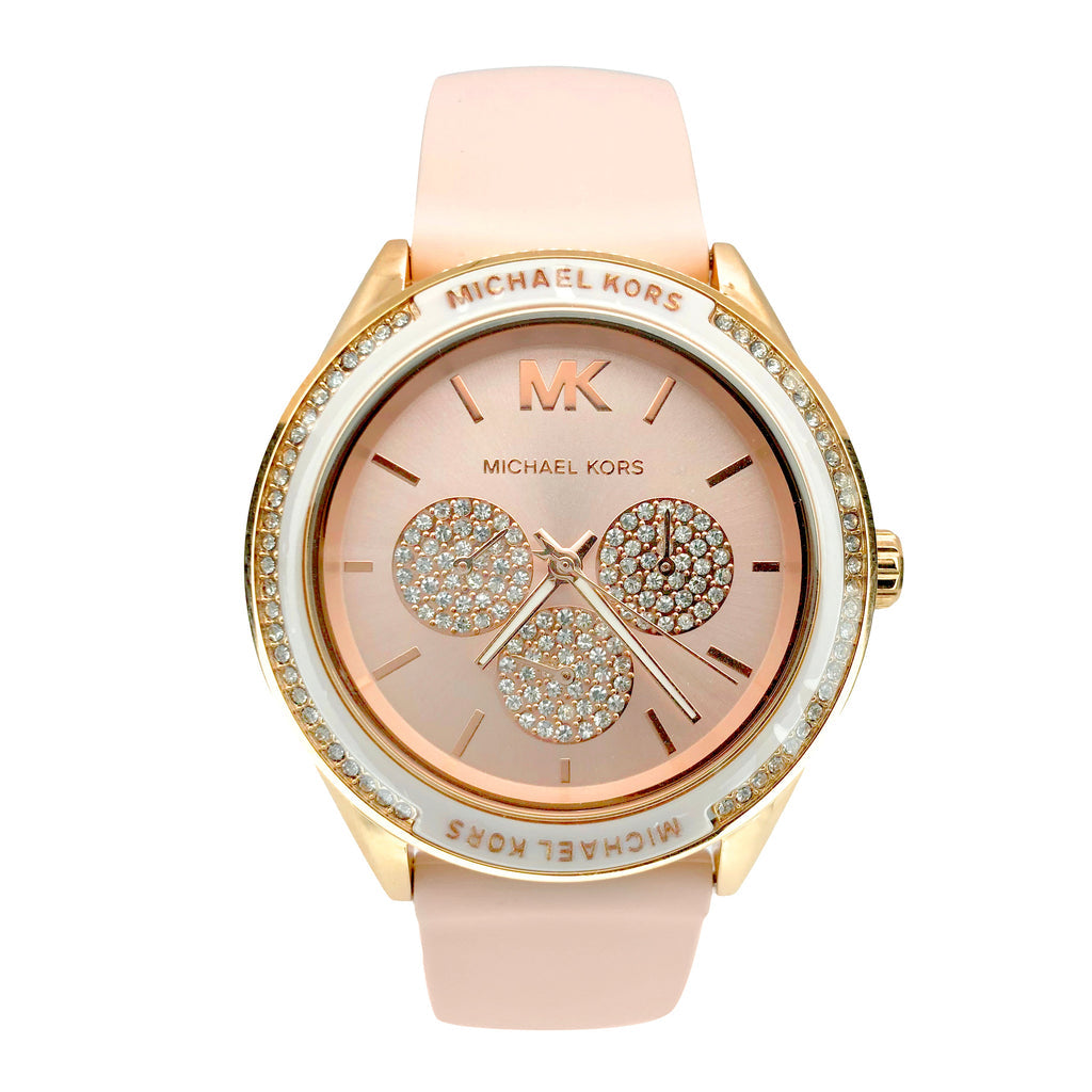 Buy Michael Kors Womens Quartz Silicone Strap Pink Dial 40mm Watch - Mk6946 in Pakistan