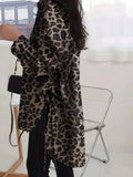 Buy SHEIN INAWLY Women's Casual Batwing Long Sleeve Loose Leopard Print Blouse Women Shirt in Pakistan