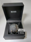 Buy Hugo Boss Navigator Black Dial Black Leather Strap Watch for Men - 1513678 in Pakistan