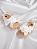 Buy SHEIN Infant Girls Sandals Summer Shoes Outdoor First Walker Toddler Girls Shoes For Summer Elegant White in Pakistan