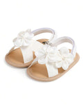 Buy SHEIN Infant Girls Sandals Summer Shoes Outdoor First Walker Toddler Girls Shoes For Summer Elegant White in Pakistan