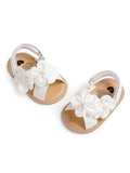Buy SHEIN Infant Girls Sandals Summer Shoes Outdoor First Walker Toddler Girls Shoes For Summer Elegant White in Pakistan
