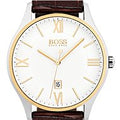 Buy Hugo Boss Mens Quartz Brown Leather Strap White Dial 43mm Watch - 1513486 in Pakistan