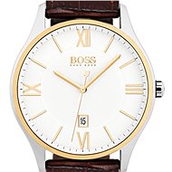 Buy Hugo Boss Mens Quartz Brown Leather Strap White Dial 43mm Watch - 1513486 in Pakistan