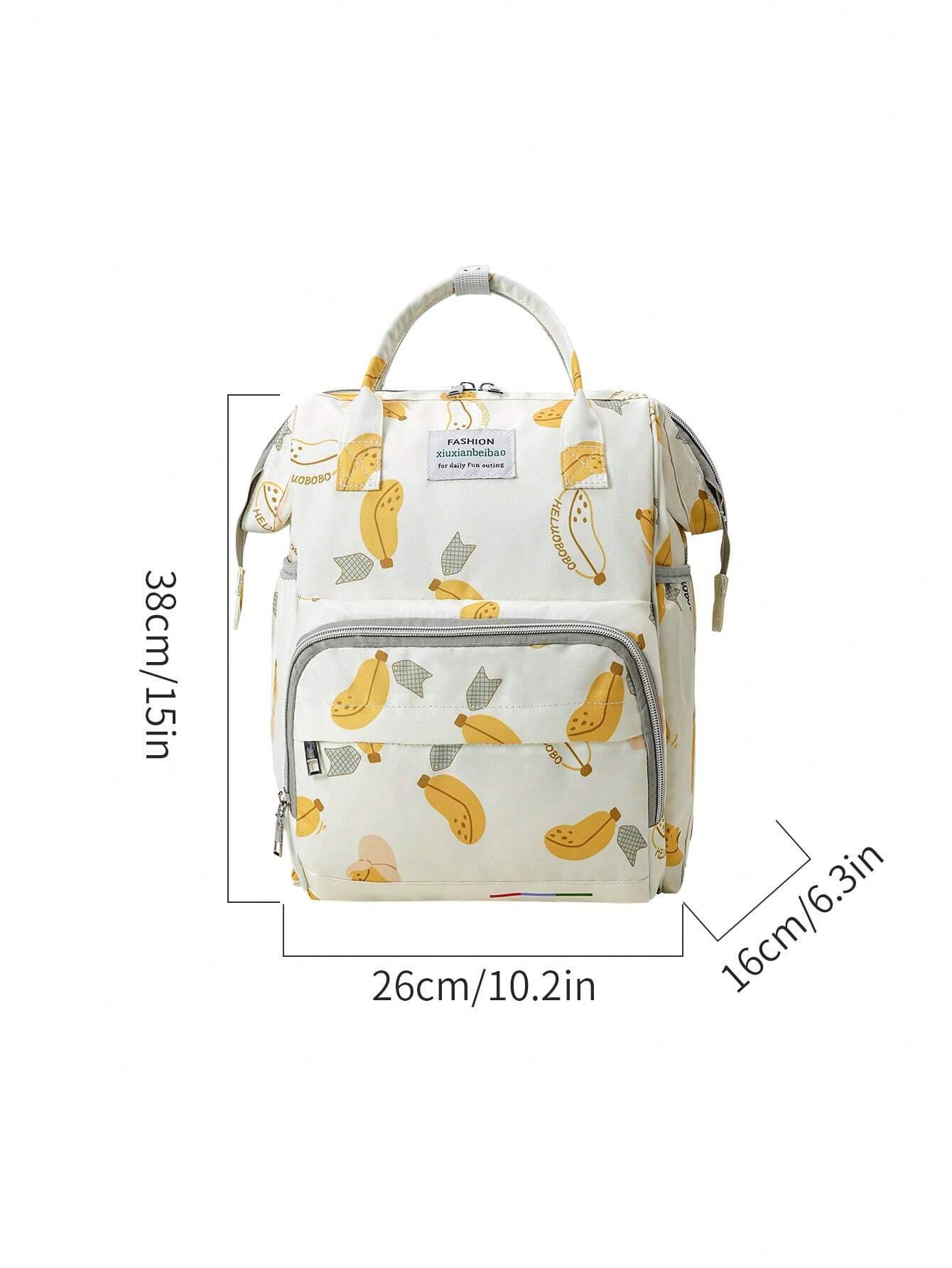 Buy SHEIN Large Capacity Diaper Bag Hanging On Stroller, Fashionable Outdoor Maternal And Baby Backpack With Aluminum Foil Insulated Baby Bottle Holder For Women in Pakistan