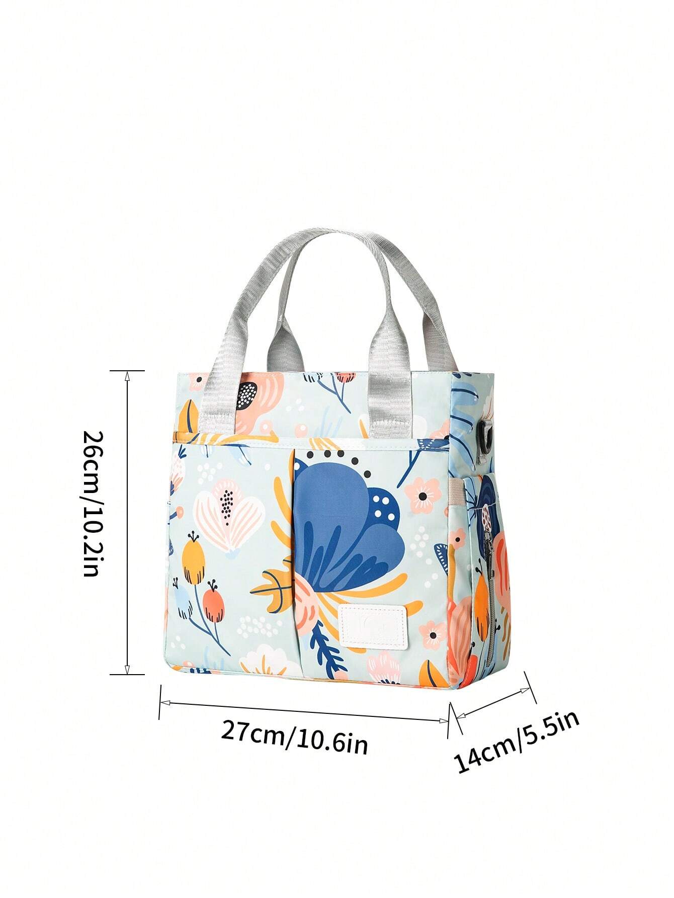 Buy SHEIN Large Capacity Printed Maternity Diaper Bag Handbag Shoulder Bag With Bottle Holder For Baby Care in Pakistan