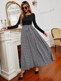 Buy SHEIN Leopard Panel Belted 2 In 1 Dress in Pakistan