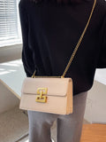 Buy SHEIN Lightweight,Business Casual Minimalist Chain Flap Square Bag in Pakistan