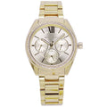 Buy Michael Kors Silver Dial Gold Steel Strap Watch for Women - MK7090 in Pakistan