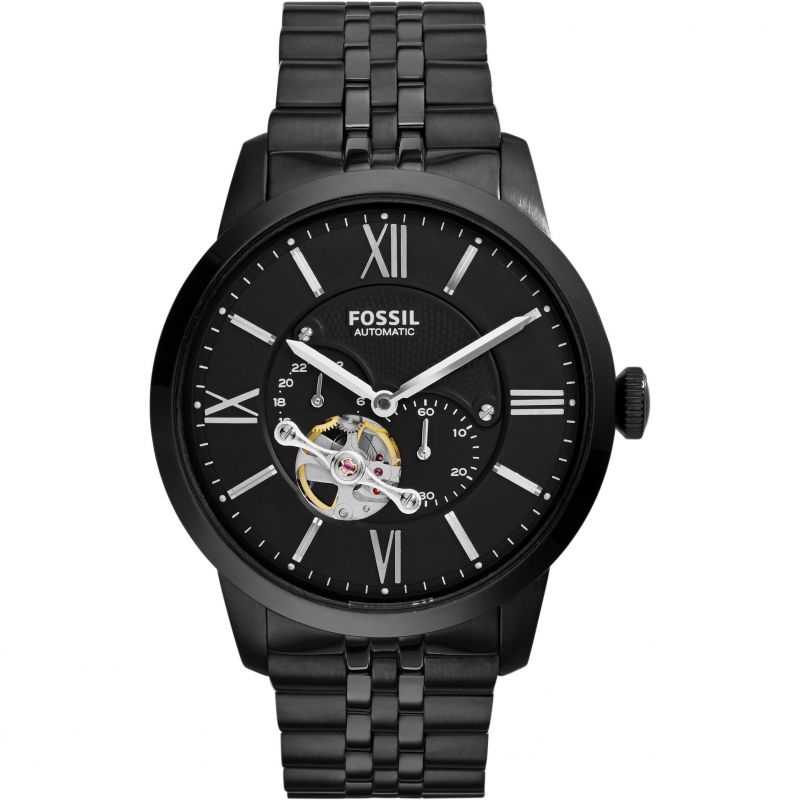 Buy Fossil Men's Automatic Black Stainless Steel Black Skeleton Dial 45mm Watch ME3062 in Pakistan