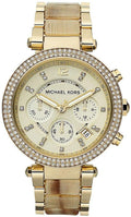 Buy Michael Kors Parker Chronograph Champagne Gold Dial Gold Steel Strap Ladies Watch - Mk5632 in Pakistan