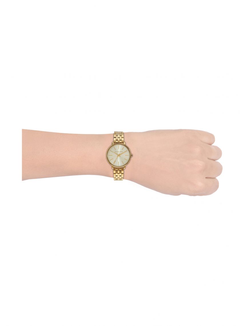 Buy Michael Kors Pyper Gold Dial Gold Stainless Steel Strap Women's Watch Gold - Mk3898 in Pakistan