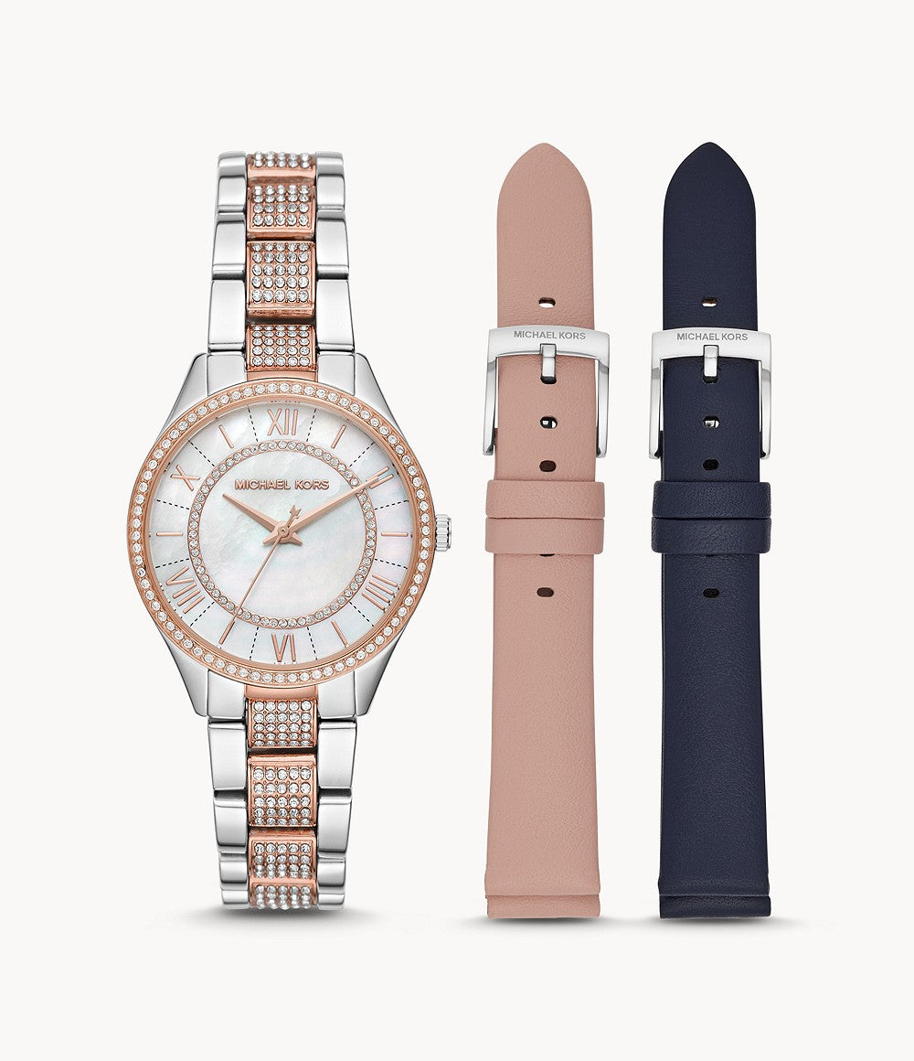 Buy Michael Kors Ladies Lauryn Two-Tone Mother of Pearl Watch - Mk4366 in Pakistan