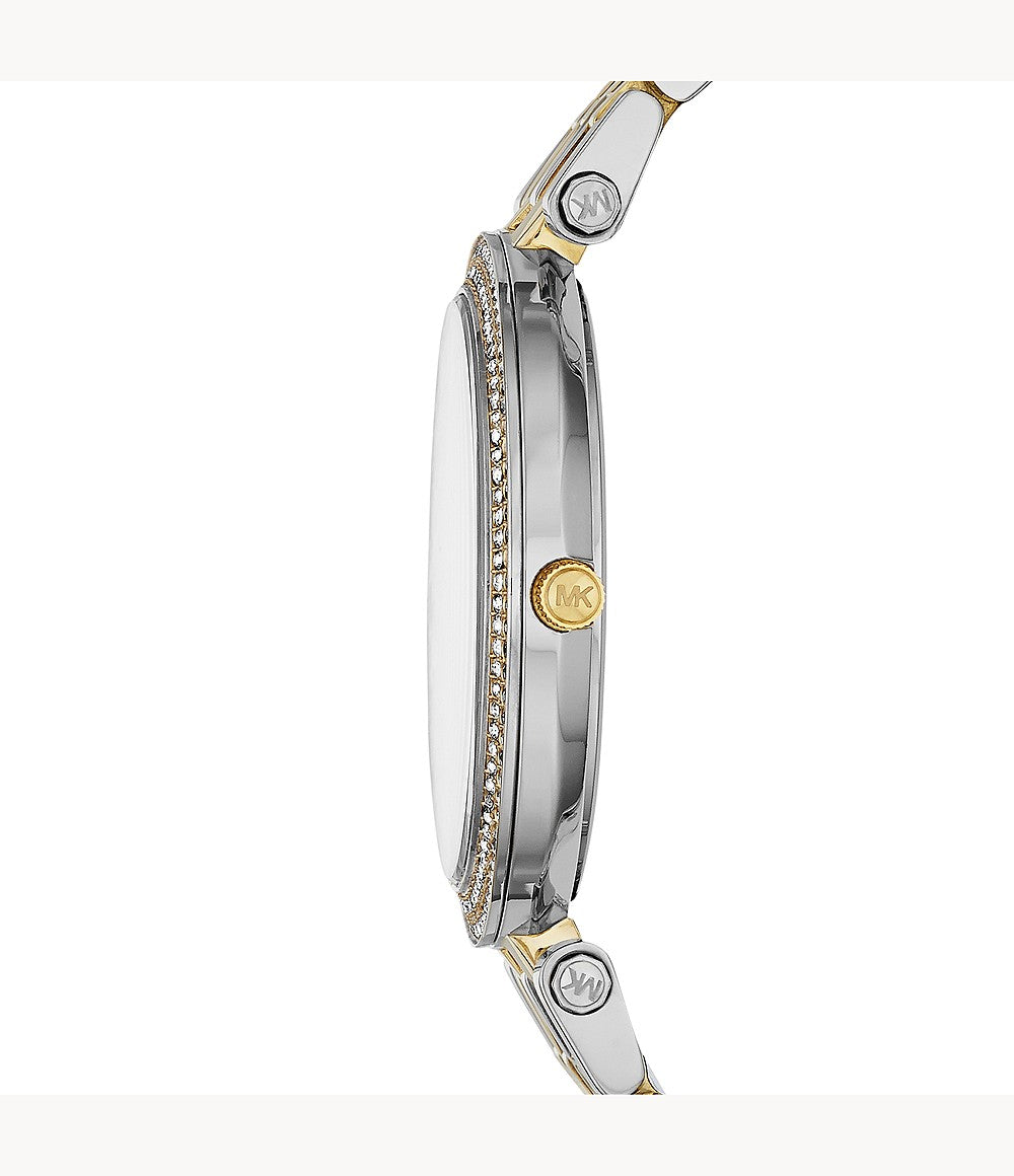 Buy Michael Kors Womens Quartz Stainless Steel Gold Two-tone Bracelet 39mm Watch - Mk3215 in Pakistan