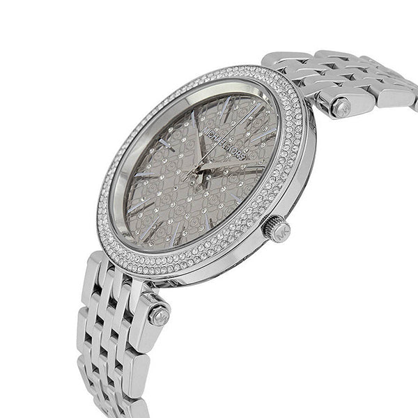 Buy Michael Kors Darci Crystal Pave Silver Dial Silver Stainless Steel Strap Ladies Watch - Mk3437 in Pakistan