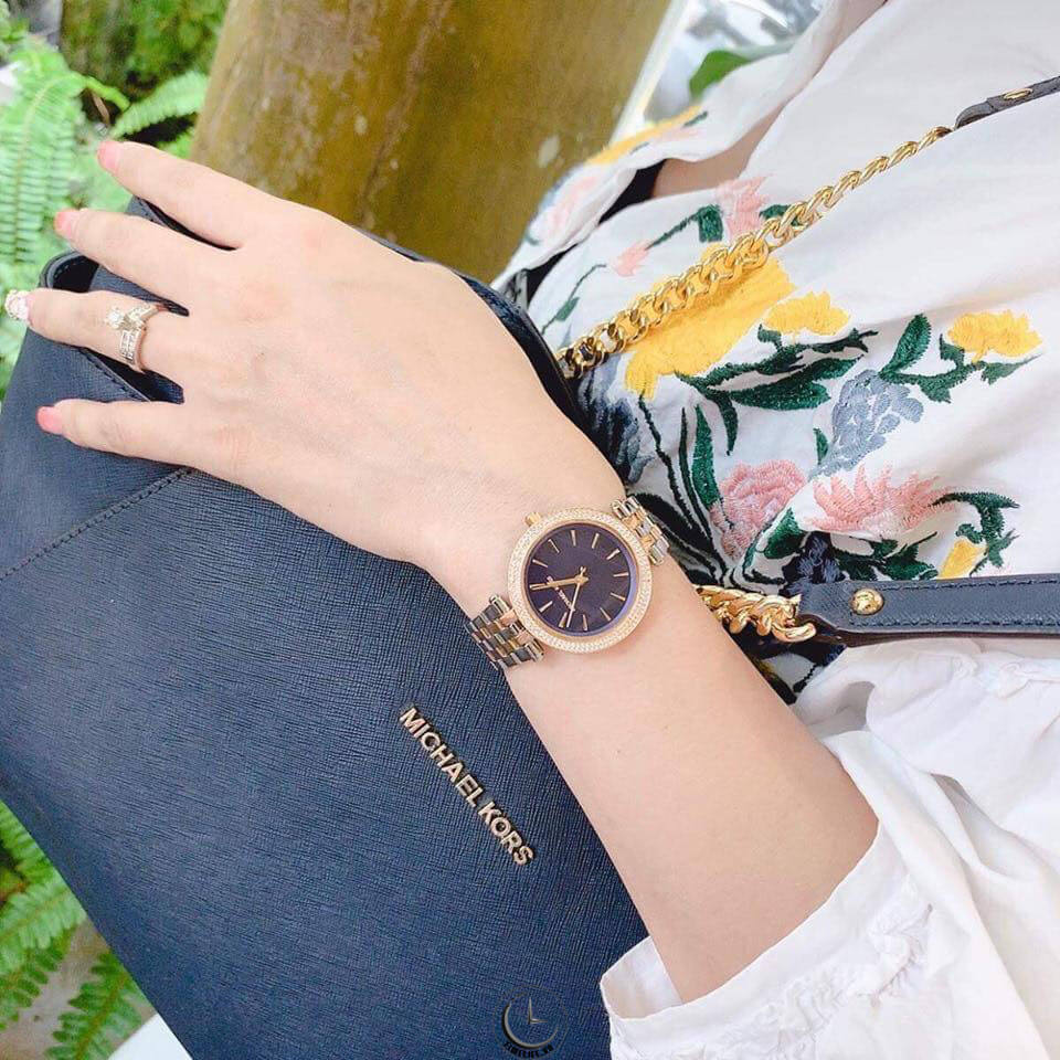 Buy Michael Kors Womens Quartz Stainless Steel Blue Mother Of Pearl Dial 33mm Watch - Mk3651 in Pakistan