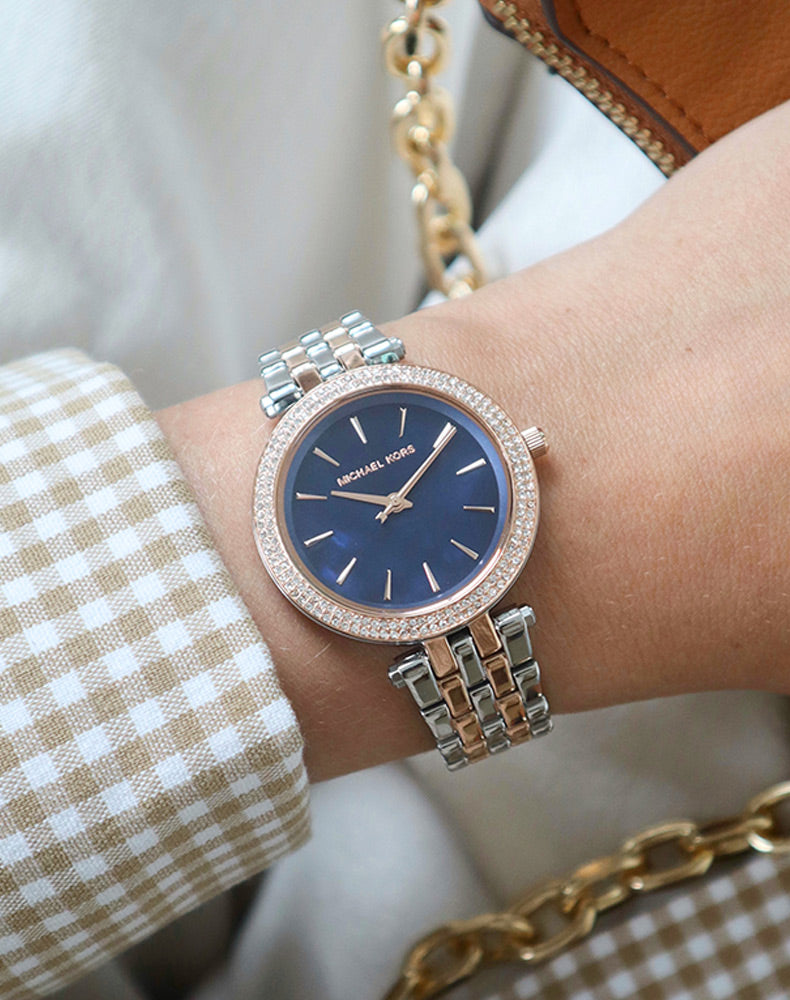 Buy Michael Kors Womens Quartz Stainless Steel Blue Mother Of Pearl Dial 33mm Watch - Mk3651 in Pakistan