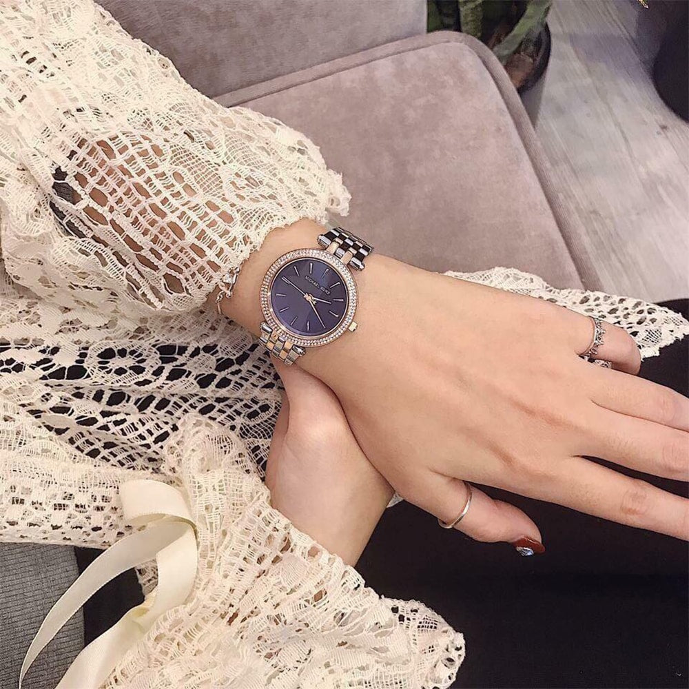 Buy Michael Kors Womens Quartz Stainless Steel Blue Mother Of Pearl Dial 33mm Watch - Mk3651 in Pakistan