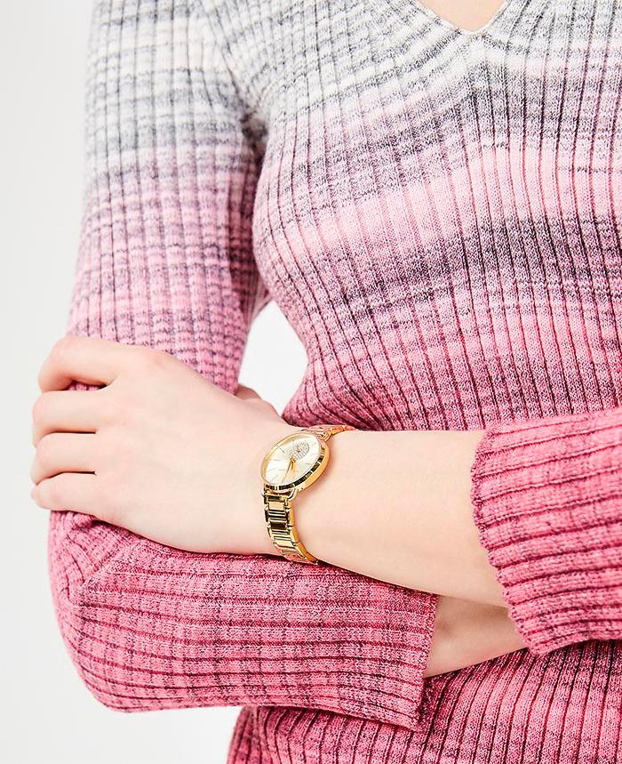 Buy Michael Kors Womens Analog Quartz Stainless Steel Gold Dial 28mm Watch - Mk3838 in Pakistan