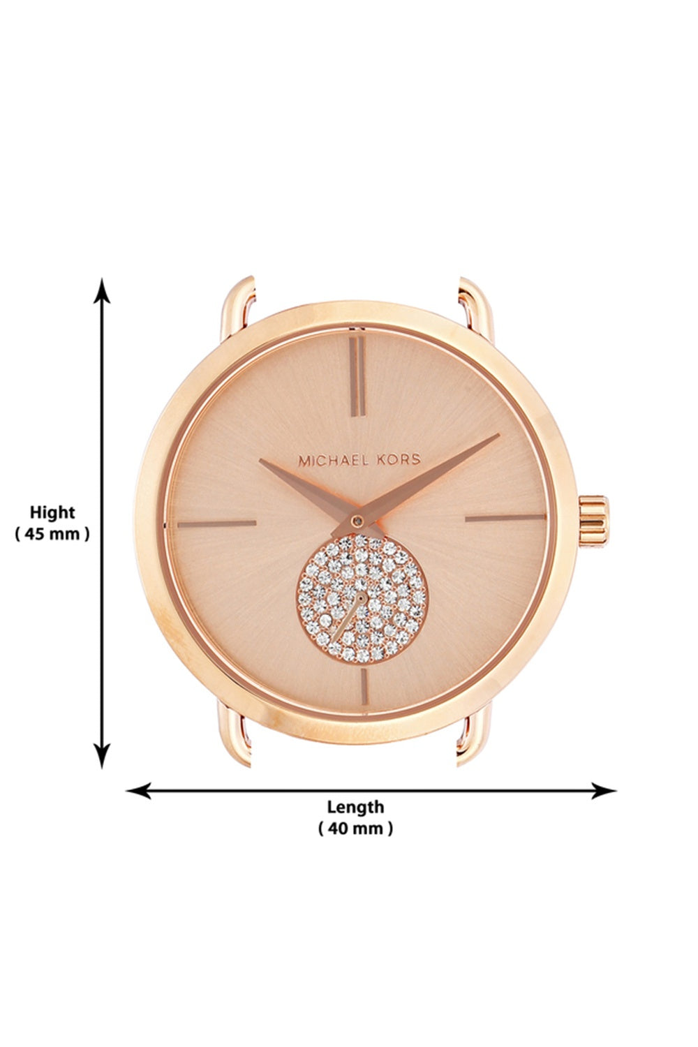 Buy Michael Kors Portia Crystal Rose Gold Dial Stainless Steel Strap Ladies Watch - Mk3853 in Pakistan