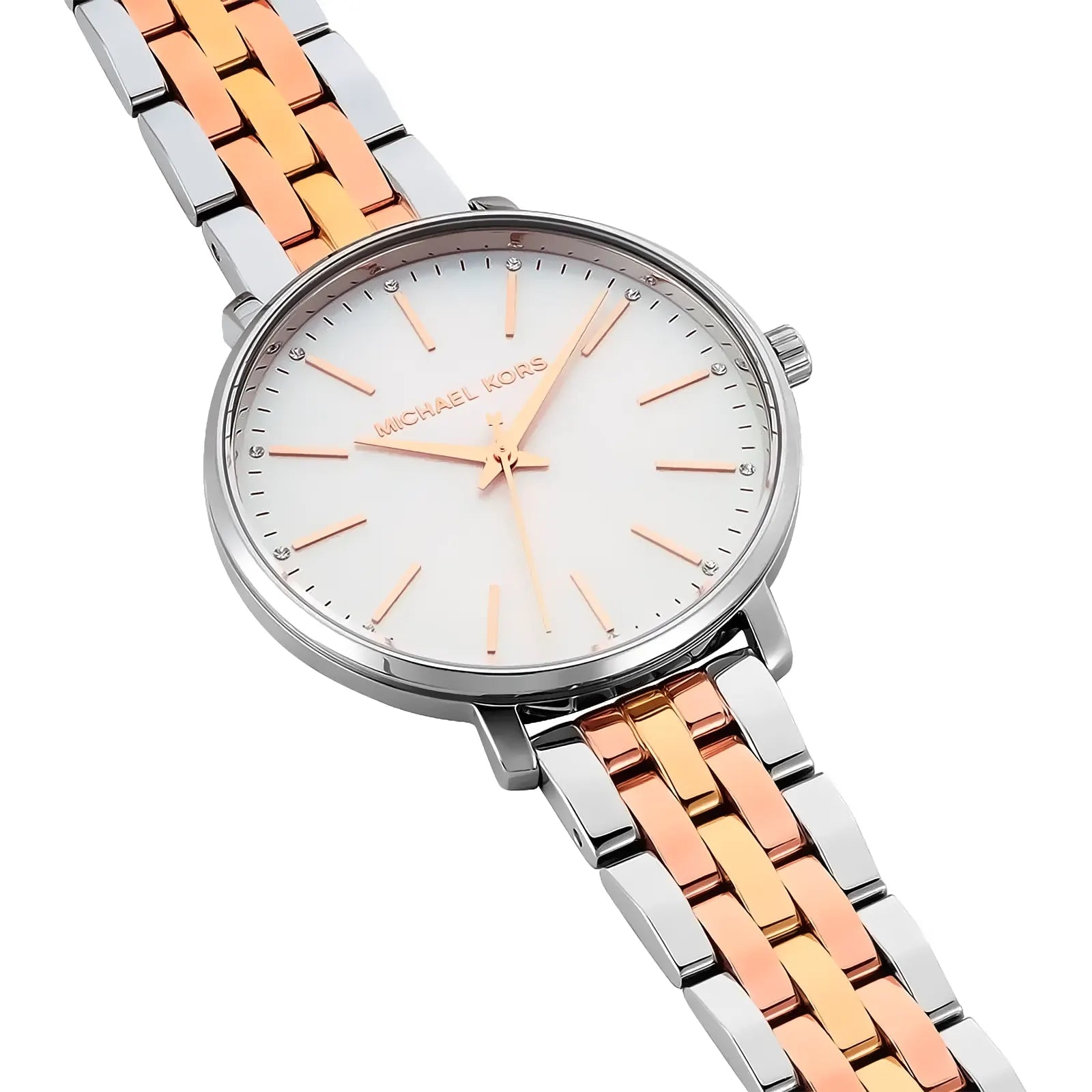 Buy Michael Kors Pyper Silver Dial Two -tone Stainless Steel Strap Ladies Watch - Mk3901 in Pakistan