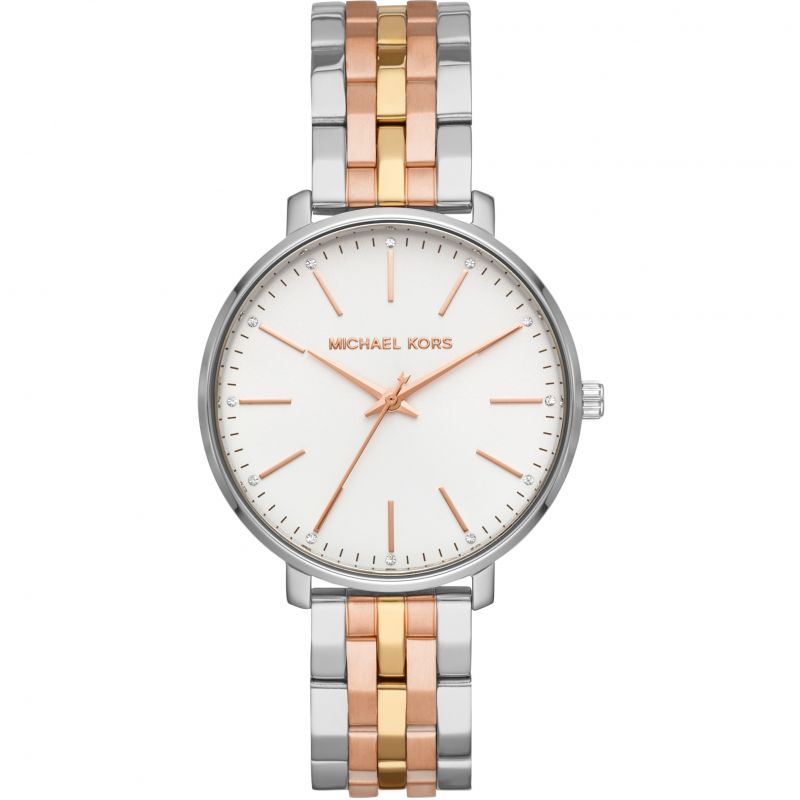 Buy Michael Kors Pyper Silver Dial Two -tone Stainless Steel Strap Ladies Watch - Mk3901 in Pakistan
