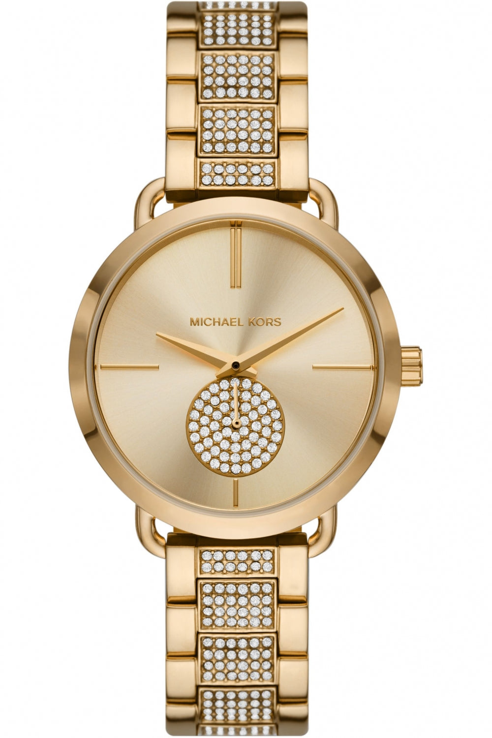 Buy Michael Kors Portia Pave Gold Dial Gold Stainless Steel Strap Ladies Watch - Mk3852 in Pakistan